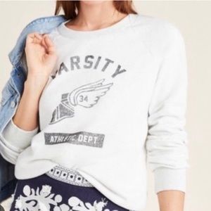 Anthro TLa Varsity Sweatshirt XS